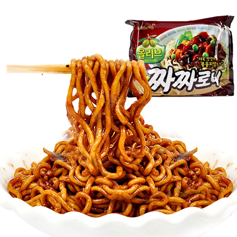 [ LỐC 5 GÓI] Mì tương đen dầu olive Samyang Hàn Quốc 140g - ĂN VẶT