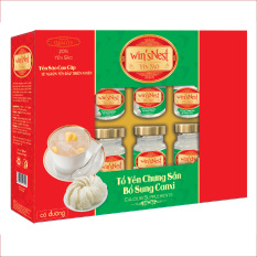 Yến Sào cao cấp win’snest Tổ Yến Chưng Sẵn Bổ Sung Canxi 20% (6 Lọ/Hộp) thích hợp cho người lớn bổ sung canxi và khoáng chất ngừa loãng xương, chống lão hóa. (TẶNG KÈM TÚI XÁCH)