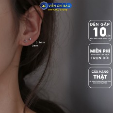 Bông tai bạc nữ bi tròn chất liệu bạc 925 thời trang nhỏ nhắn dễ thương nữ tính thương hiệu Viễn Chí Bảo B000061