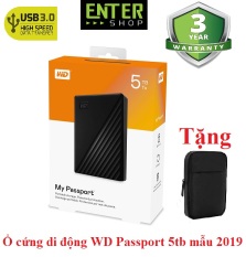 Ổ cứng di động WD My Passport 5Tb Model 2019 Tặng túi chống sốc