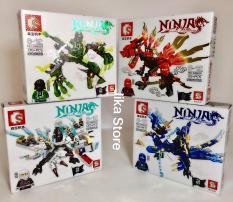 Combo 4 Bộ đồ chơi Lego xếp hình Ninja sấm sét Jika Store