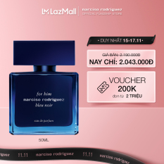 [15 – 17.11 | ƯU ĐÃI 5% + VOUCHER 300K] Nước hoa nam Narciso Rodriguez For Him Bleu Noir Eau De Parfum 50ml