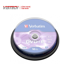 Đĩa Verbatim DVD+R 4.7GB 16X 10k Spinndle