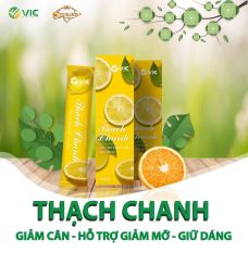 [Cam kết chính hãng]HỘP 2 GÓI THẠCH CHANH KHÓA MỠ, GIẢM CÂN ĐẸP DA|