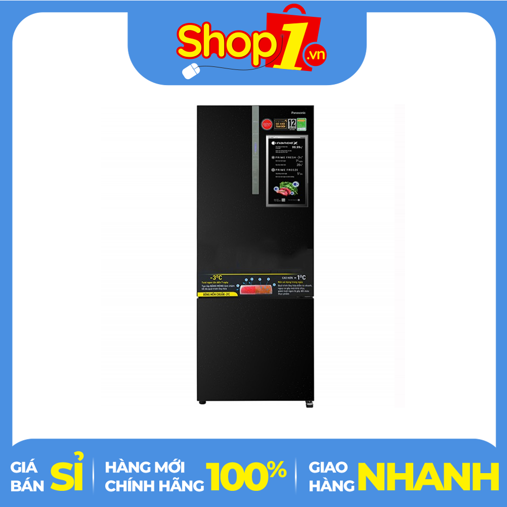 Tủ lạnh Panasonic Inverter 420 Lít NR-BX471WGKV-Ngăn đông mềm diệt khuẩn -3*C 99,99% Ngăn rau giử ẩm tối ưu Multi control + Inverter tiết kiệm điện