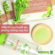 Nước ép Bột cần Tây Sitokata 1 hộp 20 gói (100gr ) + tặng 1 bình nước + cẩm nang giảm cân