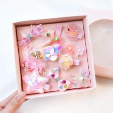 Bộ kẹp tóc cho các bé gái 10 hình họa tiết cute, đồ dùng cho bé, thời trang trẻ em, kẹp tóc siêu xinh, Tuancua