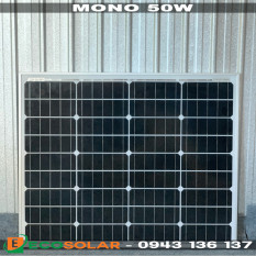 Pin năng lượng mặt trời mono 50w – tặng 1 cặp jack mc4 đơn