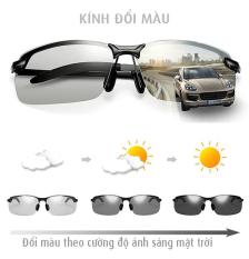 Kính đổi màu nam gọng kim loại nhẹ, kính polarized phân cực chống chói, chống tia UV 400 – MK1911