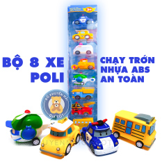 Xe ô tô đồ chơi poli và những người bạn cho bé chạy trớn mô hình nhân vật hoạt hình bằng nhựa – Đồ khuyến mãi giá tốt