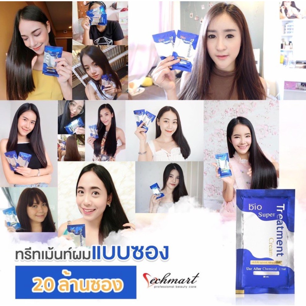Ủ Tóc Bio Super Treatment Cream Thái Lan 30ml - Ủ tóc giúp phục hồi tóc và giúp tóc trở...