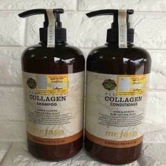 Cặp Dầu Gội Collagen Mefaso 850ML – gội xả Collagen Argan Mefaso