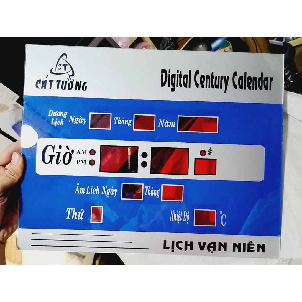 Mặt kiếng đồng hồ treo tường led vạn niên