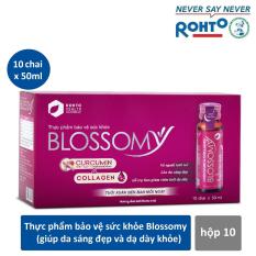 Thực phẩm bảo vệ sức khỏe giúp da sáng đẹp và dạ dày khỏe Blossomy hộp 10 chai x 50ml