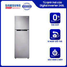 [Trả góp 0%]Tủ lạnh hai cửa Samsung Digital Inverter 243L – RT22FARBDSA/SV – REF