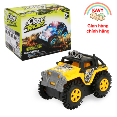 Đồ chơi cho bé chạy pin xe Jeep chạy khỏe,xa với nhựa ABS không độc hại (màu vàng) – KAVY