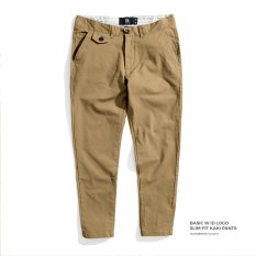 ICON DENIM – Quần Kaki Slim-fit Basic W ID Logo