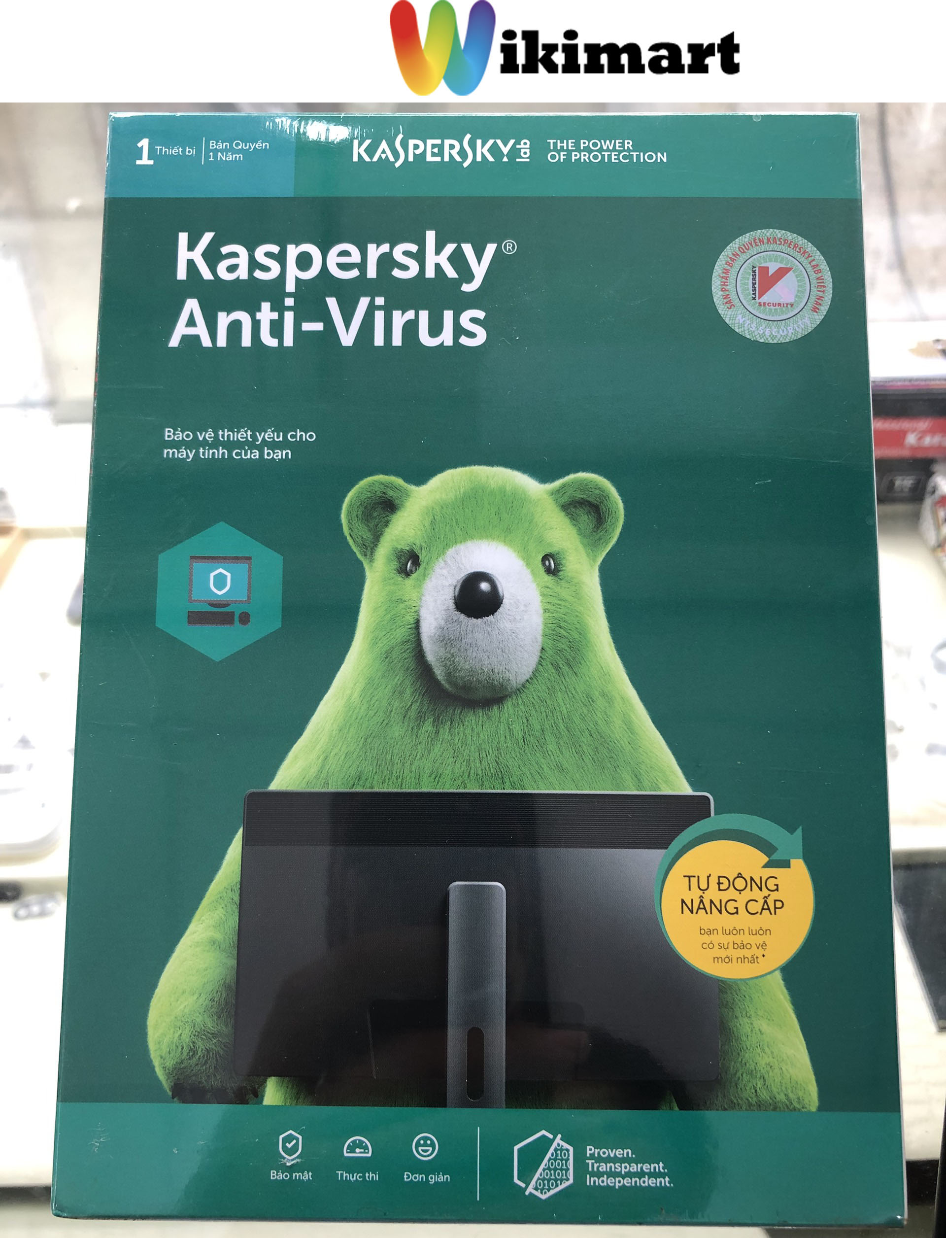Phần Mềm Diệt Virus Kaspersky Antivirus (KAV) 3 User