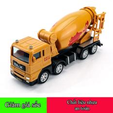 Xe đồ chơi mô hình, xe trộn bê tông cho bé chất liệu nhựa an toàn, kích thước lớn