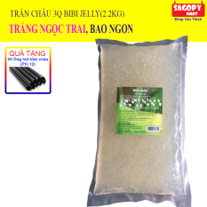 Trân Châu Trắng 3Q Bibi Jeally (Túi 2.2Kg) Tặng 5 Ống Hút làm trà sữa, trân châu đường đen, tran chau, trân châu đài loan, trân châu caramel, trân châu taiwan, thạch ngọc trai ngon như eurodeli, wings, magic ball, sea jelly – SAGOPY
