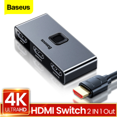 Baseus HDMI2.0 Splitter 4K 60Hz Bi-Direction HDMI Switch 1 in 2 or 2 in 1 HDR HDMI Audio Adapter for PS4 TV Box HDMI Switcher
