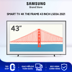 [Voucher 7% tối đa 700k] [TRẢ GÓP 0%] Smart TV Samsung 4K The Frame 43 inch LS03A 2021 | Thiết kế khung tranh hiện đại và thanh lịch | Dễ Dàng Lắp Đặt | Công Nghệ Quantum Dot | Bộ Xử Lý Quantum | Hàng Chính Hãng