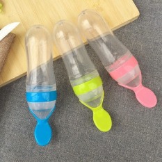 Bình thìa silicon, Bình sữa thìa hỗ trợ bé ăn dặm đa năng – Dung tích 90ml