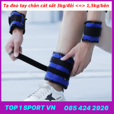 Tạ Đeo Tay Chân Phiên Bản Cát Sắt Siêu Êm 3Kg/ĐÔI – Hỗ trợ tập luyện – giảm mỡ tăng cơ, phát triển chiều cao, sức bật và sức bền