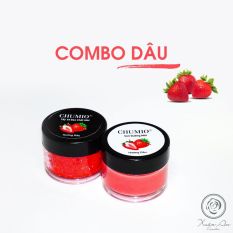 Combo Tẩy Tế Bào Chết Môi và Son Dưỡng Môi Chumio 100% thiên nhiên – 6 hương vị lựa chọn