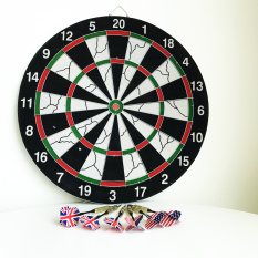 Bảng Phóng Phi Tiêu 2 mặt 42cm + 6 cờ anh mỹ