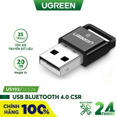 Thiết bị USB thu Bluetooth 4.0 dùng trên máy tính và laptop UGREEN US192 30524 – Hàng chính hãng