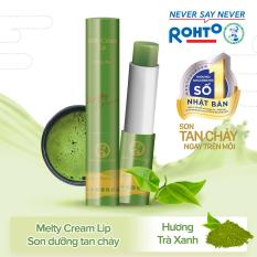 Son tan chảy dưỡng môi chống nắng Mentholatum Melty Cream Lip SPF25, PA+++ Matcha 2.4g (hương Trà xanh)