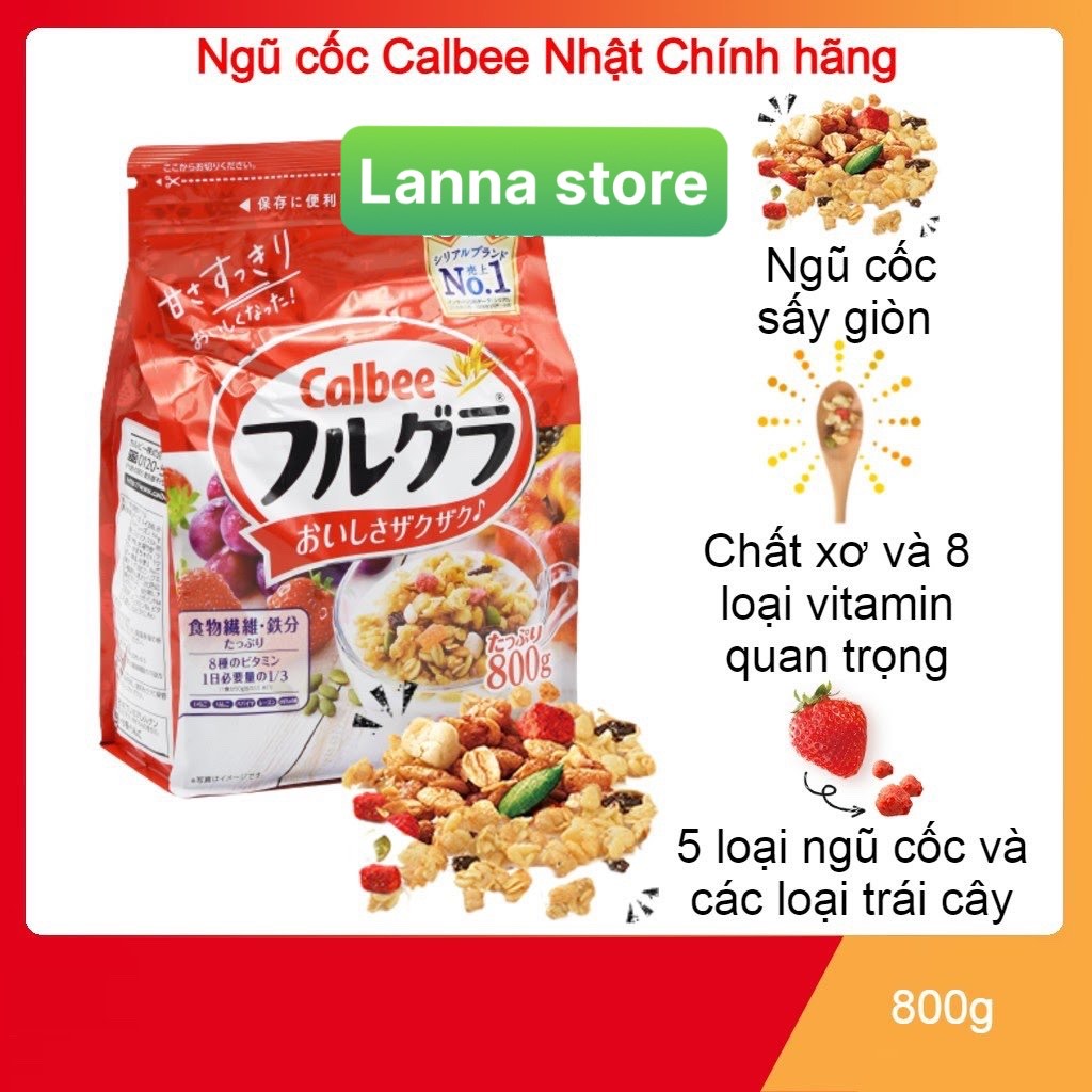 [HSD 08/2022] Ngũ cốc Calbee ăn kiêng giảm cân Nhật Bản đủ 12 vị ngon tuyệt - mix sữa chua...