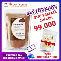 Bột cacao cao cấp Light Coffee , 100% nguyên chất, không pha trộn tạp chất , dễ tan, đậm đà – Gói 500g