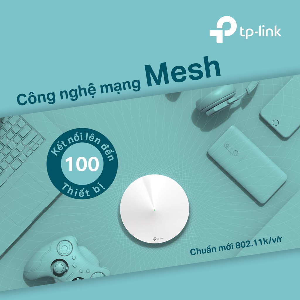 [Trả góp 0%]Hệ thống Mesh Wifi cho gia đình TP-Link Deco M5 (2-3pack) AC1300 - Hãng phân phối chính thức