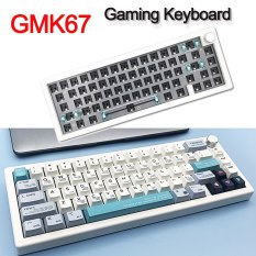 Gmk67 tester68 hot swappable Bàn Phím Cơ Bộ đệm Bluetooth 2.4 Gam 3 chế độ bàn phím tùy biến kit đèn nền RGB 67 phím
