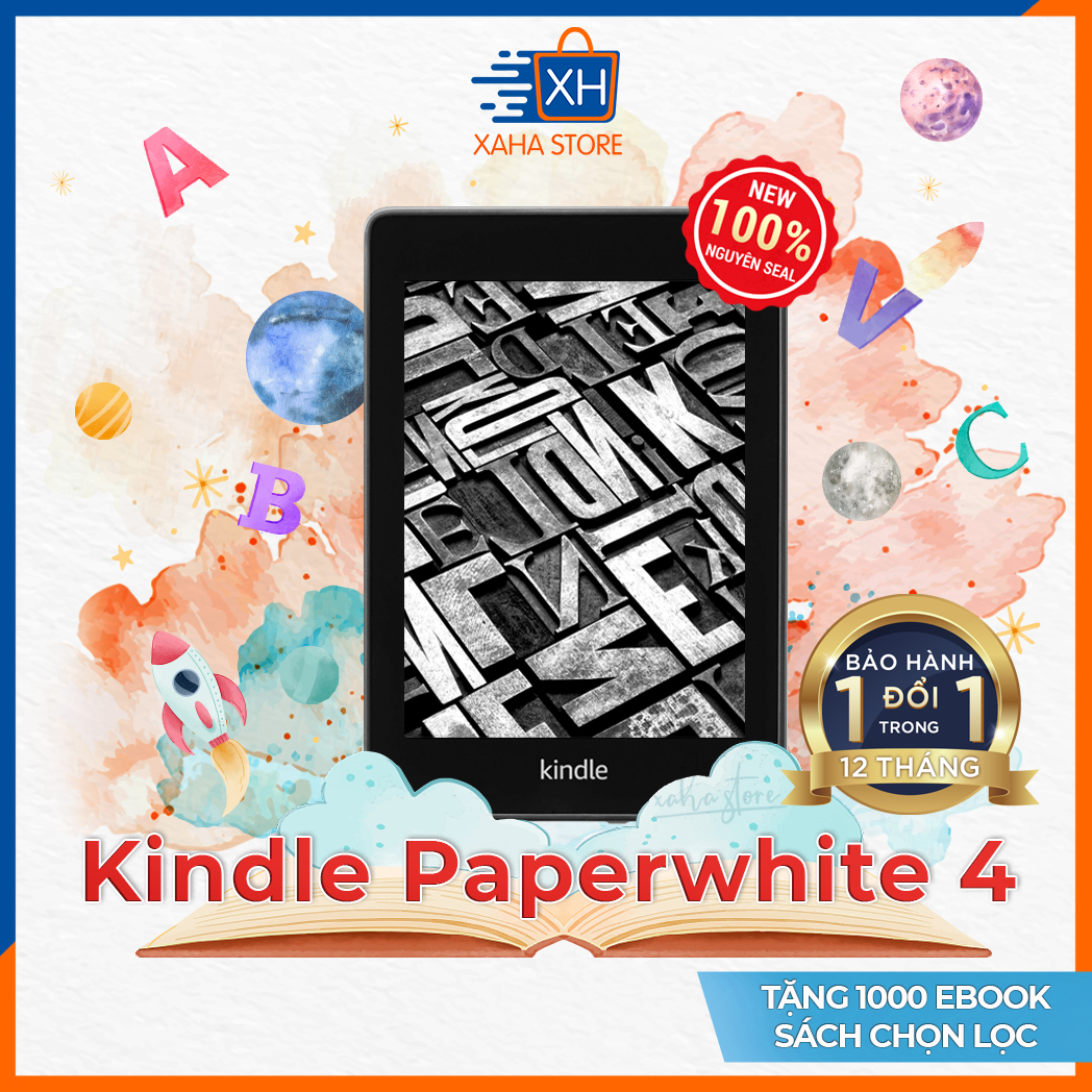 Máy đọc sách Kindle Paperwhite 4 - Gen 10 - 2019 - tặng túi chống sốc vải nỉ (Kindle Paperwhite...