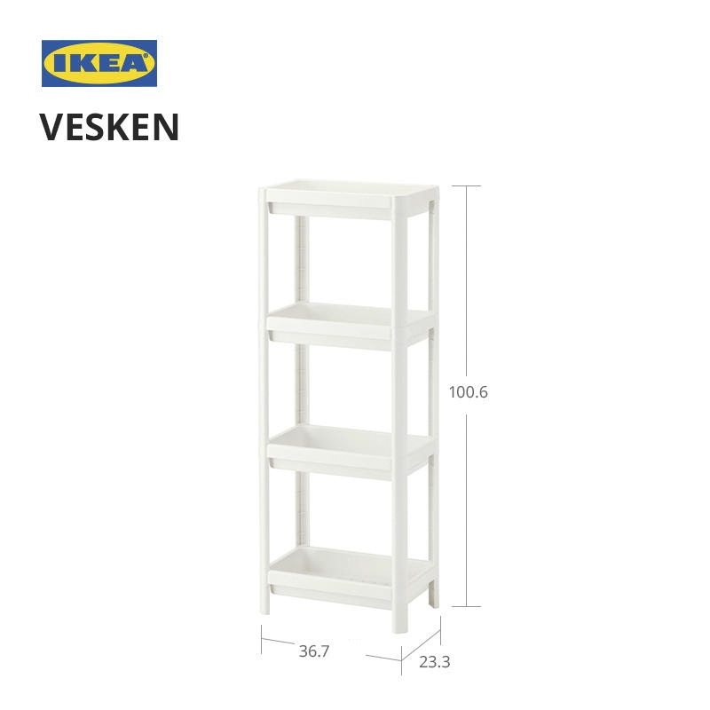 IKEA kệ 4 tầng cố định IKEA VESKEN