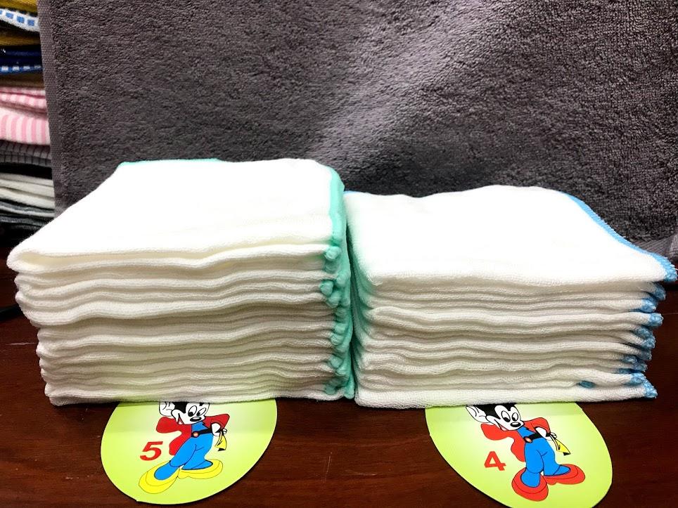 10 khăn gạc sữa siêu thấm 4 lớp loai nhỏ ( 25*27 cm )
