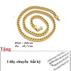 Dây chuyền nam mạ vàng 24k