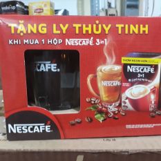 NESCAFE 3IN1 ĐẬM ĐÀ HÀI HÒA HỘP 20 GÓI 17GR TẶNG KÈM 1 LY THỦY TINH
