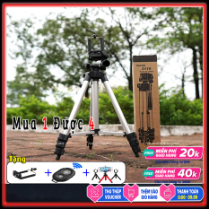 Chân máy chụp ảnh tripod 3120 [Mua 1 được 4] , tripod điện thoại, chân quay điện thoại, gậy livestream quay phim + Tặng kèm 1 remote chụp ảnh+ gậy tự sướng 3 chân bạch tuộc+ giá kẹp điện thoại anythingstore