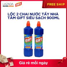 Lốc 2 chai Nước Tẩy Nhà Tắm Gift Siêu Sạch 900ml