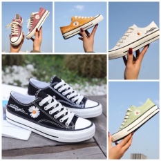( 3 màu ) Giày Nữ Thời Trang Hoa Cúc Kiểu Dáng ConVersess Mới Hot Trend 2020, Giày Nữ Hoa Cúc Mới Giảm Giá Cực Sốc