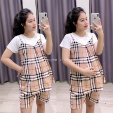 bộ đồ bầu mặc nhà chất thô mát