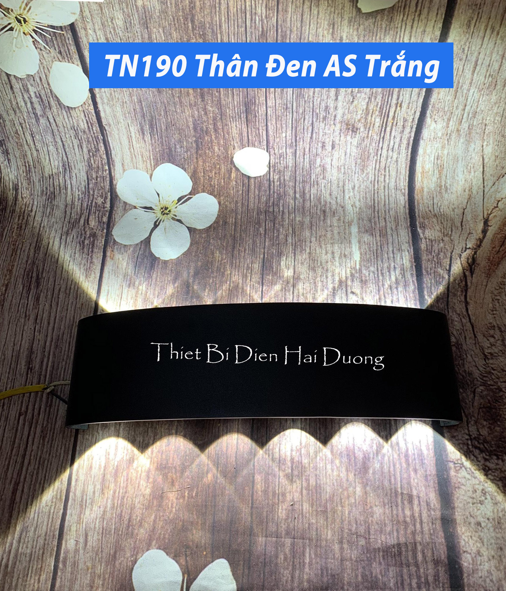 Đèn trang trí hắt tường 2 đầu TN190 - 12w TN193 -10W chống nước TN190 (Đen/Trắng). Thiết kế sang trọng,...