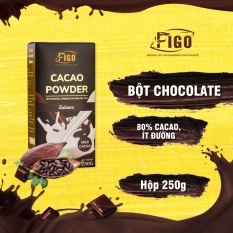Bột Sô cô la sữa 80% cacao pha uống 80% cacao Figo 250gram