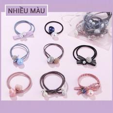 Bộ 8 Dây Buộc Tóc, Cột Tóc Hàn Quốc (Nhiều màu)