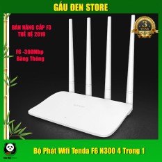 [Nhập ELMAR31 giảm 10% tối đa 200k đơn từ 99k]Bộ phát wifi tenda f6 n300 4 trong 1 router – repeater – access point – wisp cam kết hàng đúng mô tả chất lượng đảm bảo an toàn đến sức khỏe người sử dụng đa dạng mẫu mã