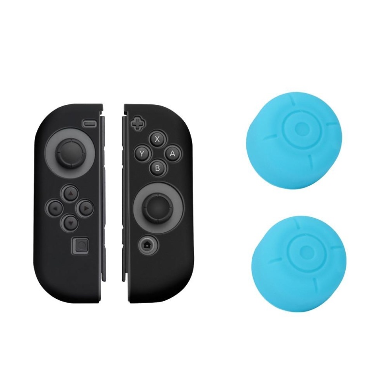 Bảng giá 1 Pairs Silicone Gel Thumb Grips Caps For Nintendo Switch Controller BU - intl